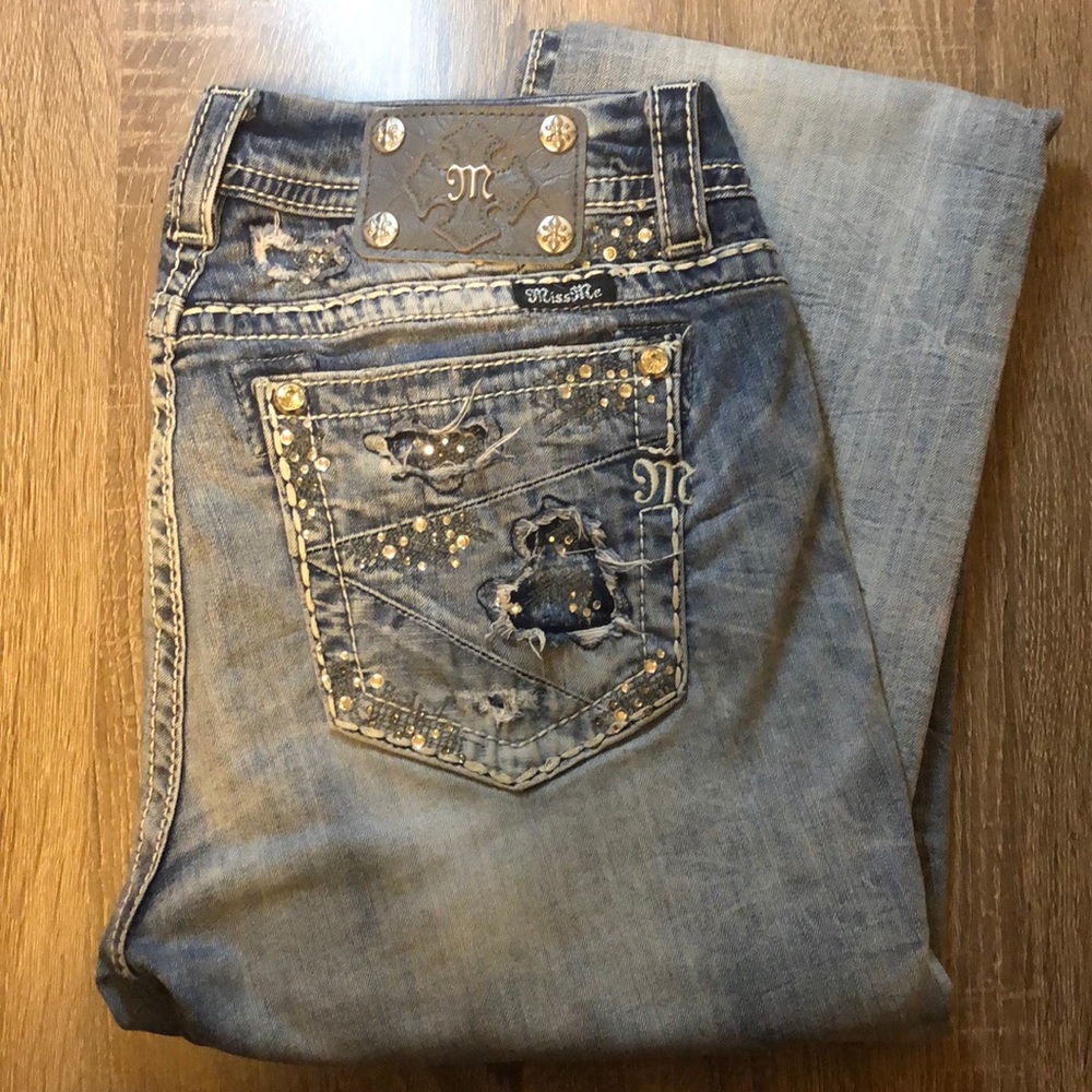 MAKE OFFER Miss Me Mid Rise Easy Boot Size 29